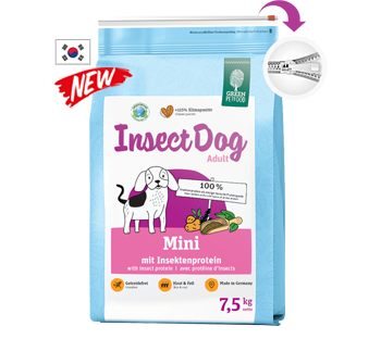 Green Petfood, InsectDog, Insectdog Mini, 升級防敏迷你狗糧(皮膚防敏), 迷你蟲糧, 迷你幼糧, 韓版蟲糧 ,蟲製狗糧, 蟲狗腸胃, 防敏糧, 低敏糧, 無穀低敏, 皮膚蟲糧, 皮膚糧, 蟲蟲糧, 韓版蟲糧